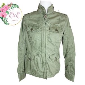 ABERCROMBIE & FITCH Military Jacket olive green
